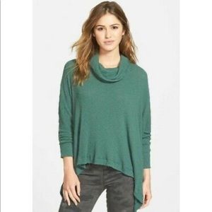 Free People “World Traveler” Cowl Neck Pullover